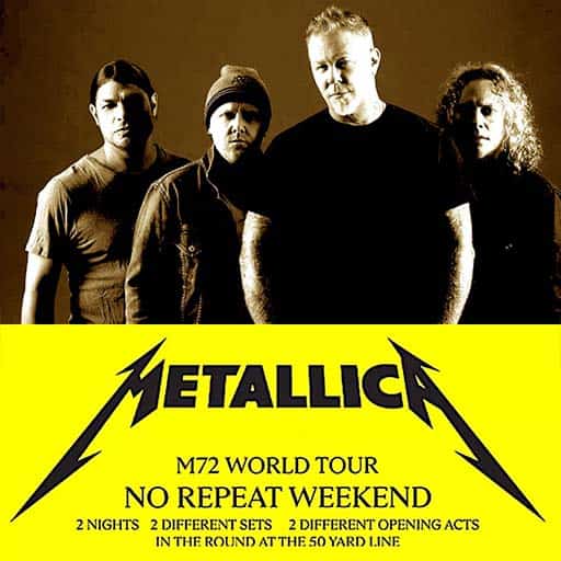 Metallica: M72 World Tour – 2 Day Pass (August 2 & 4, 2024)